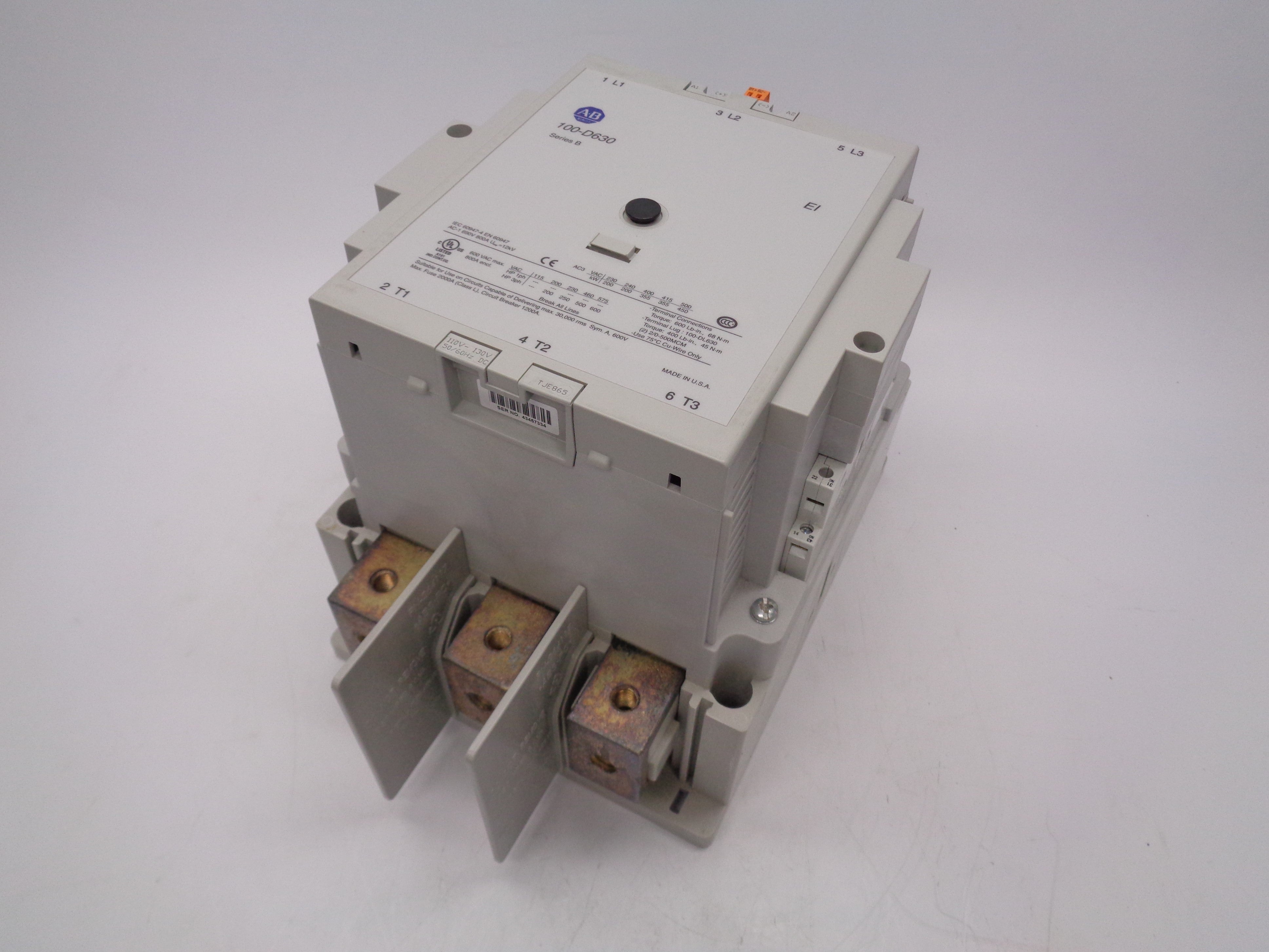 ALLEN BRADLEY 100-D630ED11 690V SER. B UNMP