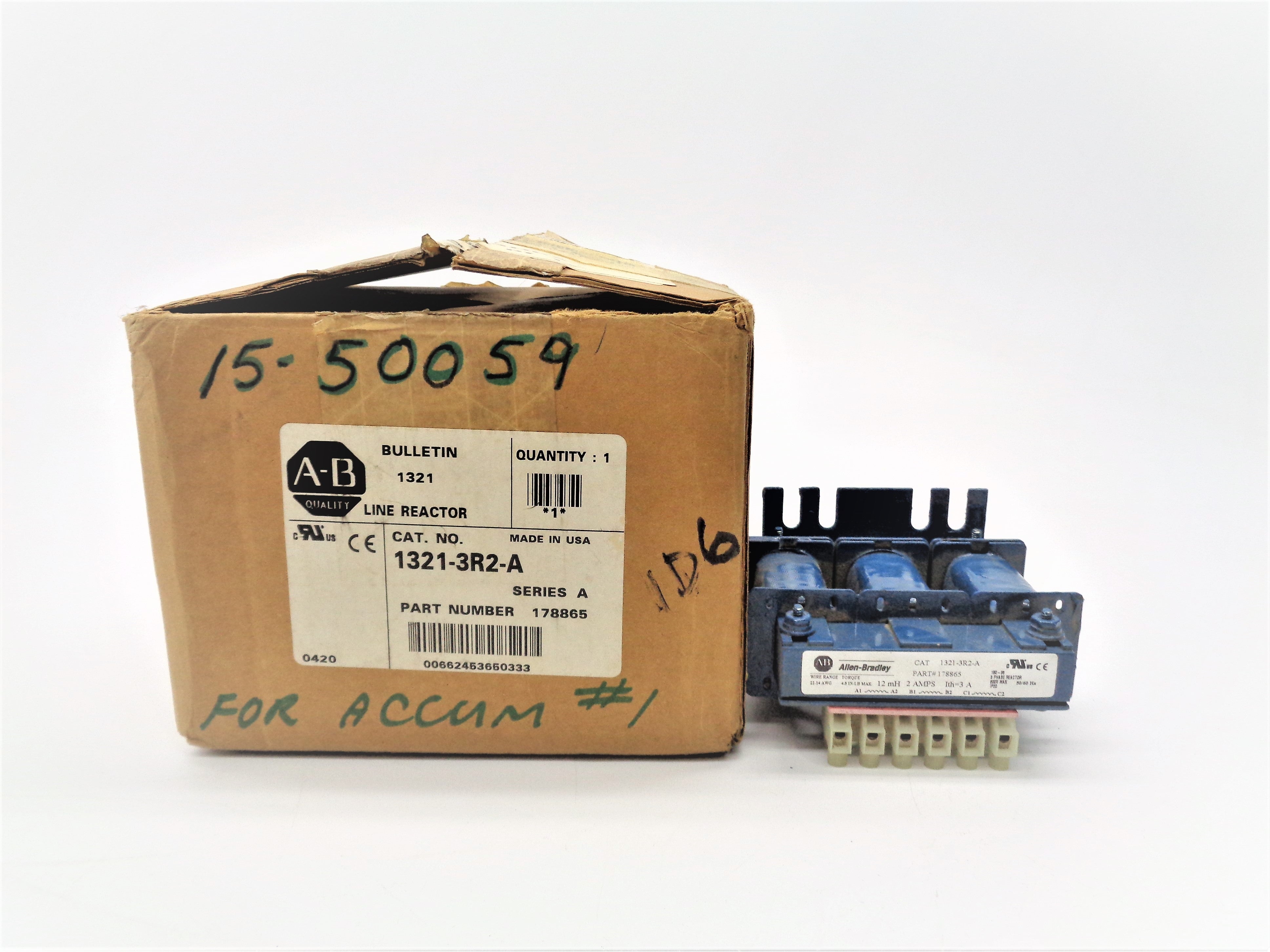ALLEN BRADLEY 1321-3R2-A SER. A 2A (BR/WH) NSMP