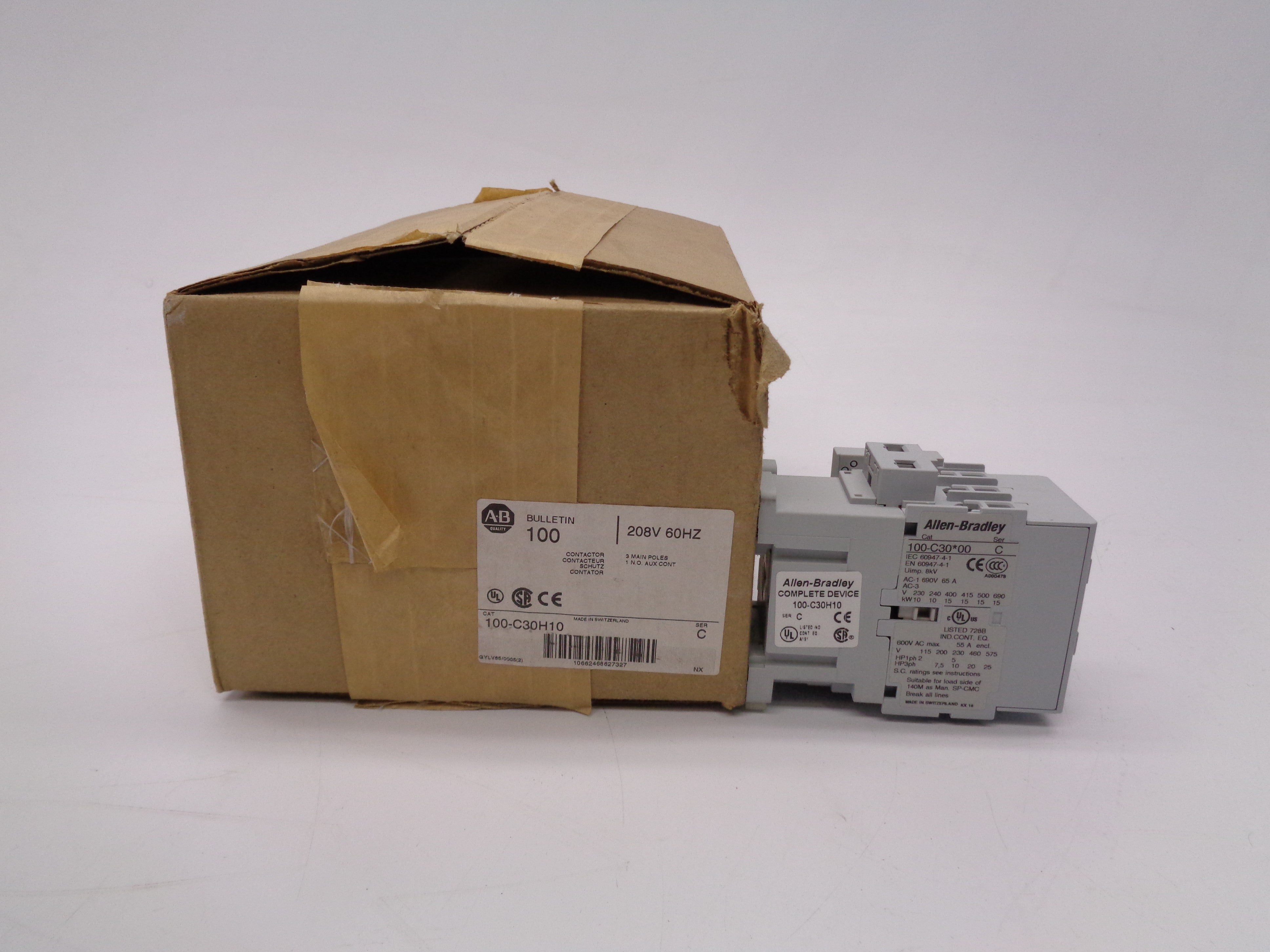 ALLEN BRADLEY 100-C30H10 208V SER.C (BR/WH) NSMP