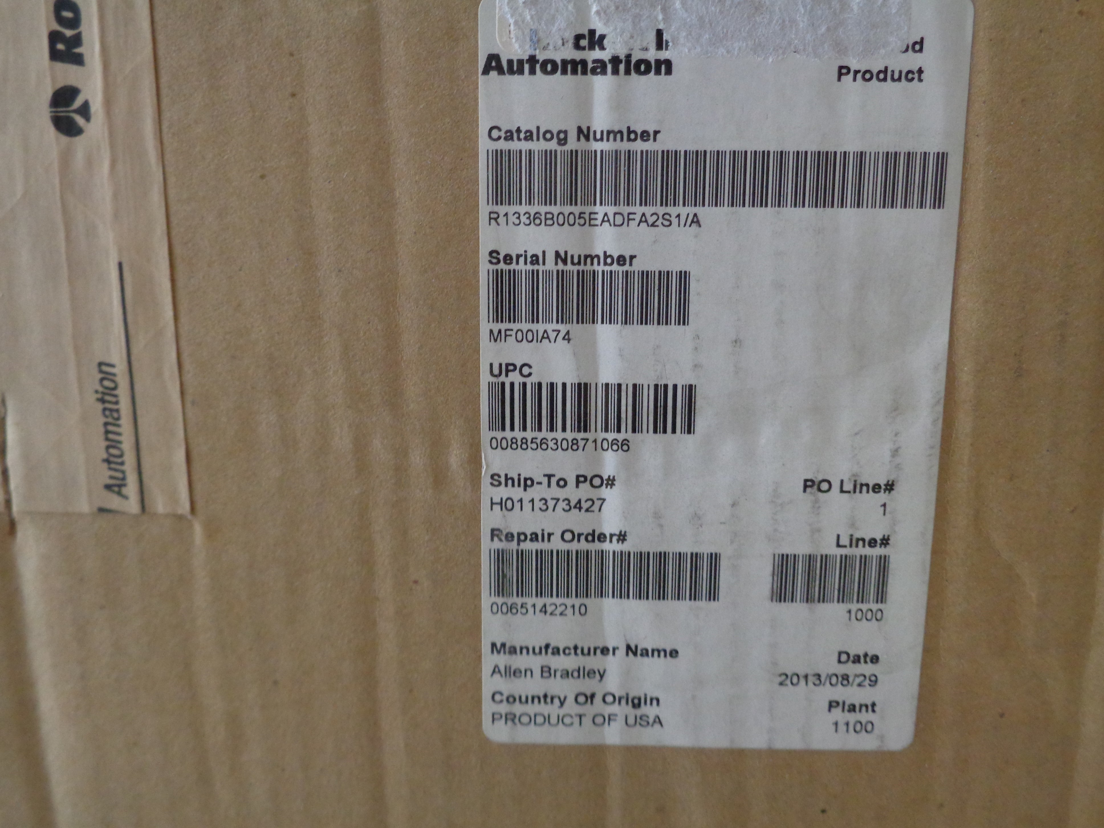 ALLEN BRADLEY 1336-B005-EAD-FA2-S1 SER. A REMAN