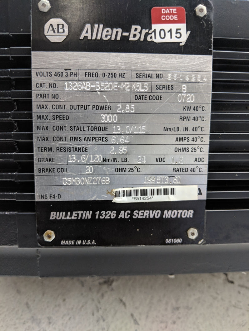 ALLEN BRADLEY 1326AB-B520E-M2K5LS SER. B REMAN