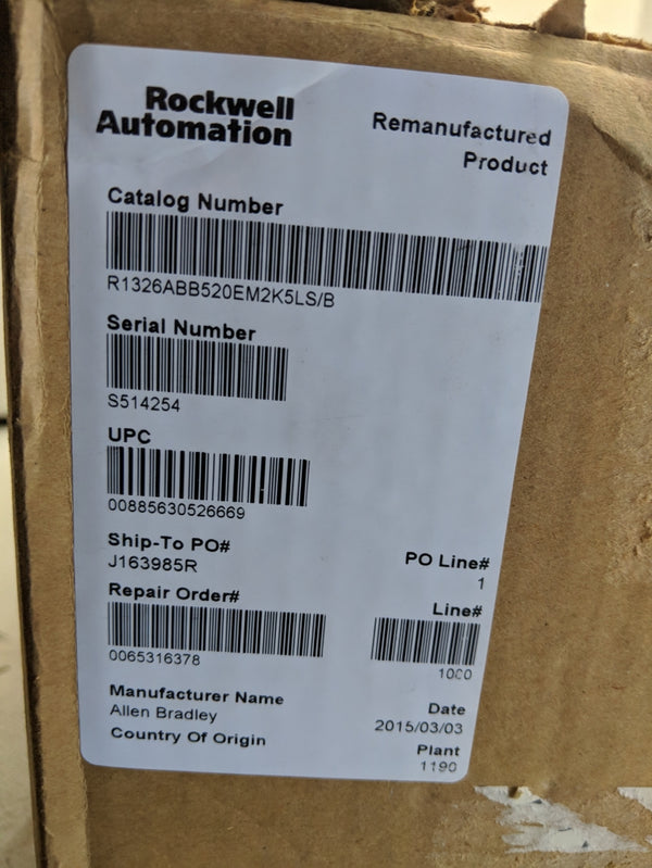 ALLEN BRADLEY 1326AB-B520E-M2K5LS SER. B REMAN