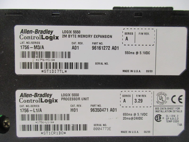 ALLEN BRADLEY 1756-L1/A SER. A F/W 3.29 NSNP
