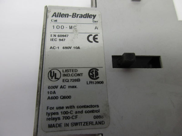 ALLEN BRADLEY 100-MC SER. A UNMP