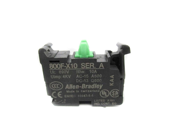 ALLEN BRADLEY 800F-X10 SER. A 690V 10A NSNP