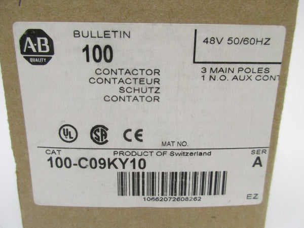 ALLEN BRADLEY 100-C09KY10 SER. A 48V NSMP