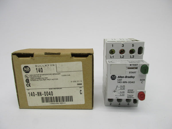 ALLEN BRADLEY 140-MN-0040 SER. C 690V 0.25-0.4A NSMP