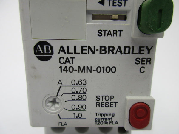 ALLEN BRADLEY 140-MN-0100 SER. C 600V 0.63-1.0A NSNP