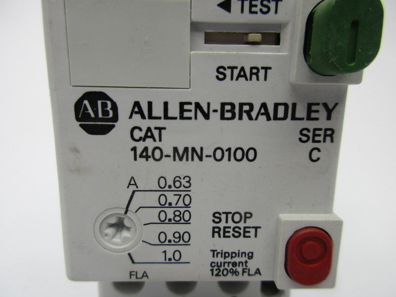 ALLEN BRADLEY 140-MN-0100 SER. C 600V 0.63-1.0A NSNP