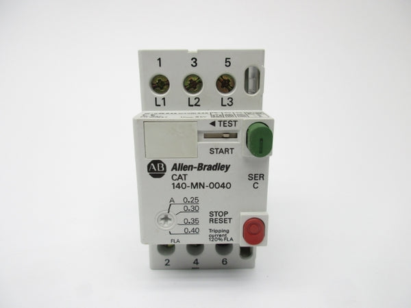 ALLEN BRADLEY 140-MN-0040 SER. C 0.25-0.40A 600V NSNP