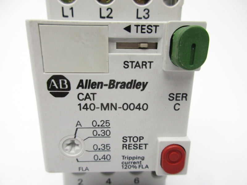 ALLEN BRADLEY 140-MN-0040 SER. C 0.25-0.40A 600V NSNP