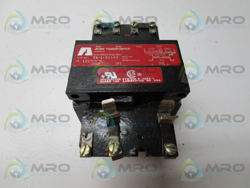 ACME TRANSFORMER TA-1-81143 (AS PICTURED)  UNMP