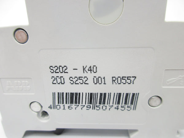 ABB S202-K40 40A 400V NSNP