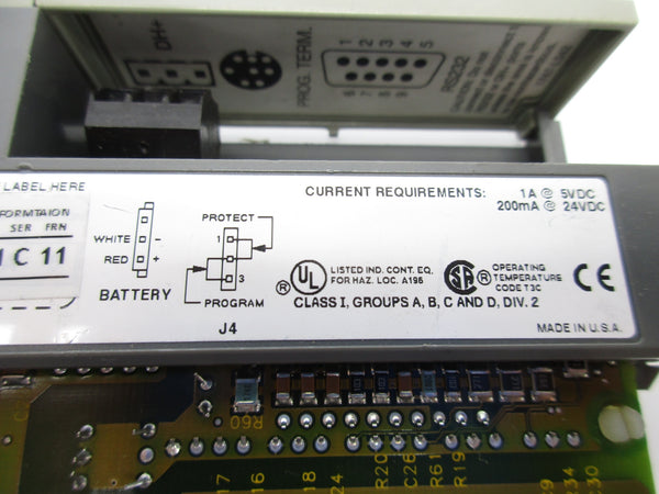 ALLEN BRADLEY 1747-L542 SER. B F/W 11 (NO KEY) NSNP
