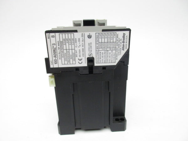 ALLEN BRADLEY 100-A09NZ243 SER. B 24VDC (BR/WH) NSMP