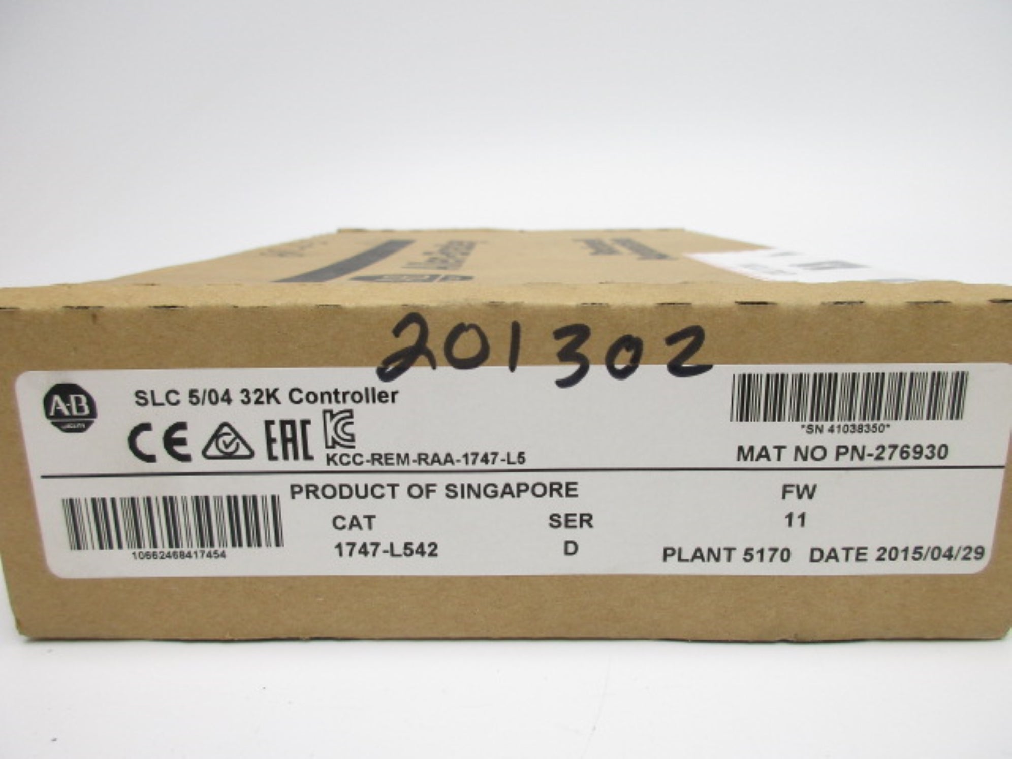 ALLEN BRADLEY 1747-L542 SER. D F/W 11 24VDC (NO KEY) NSMP