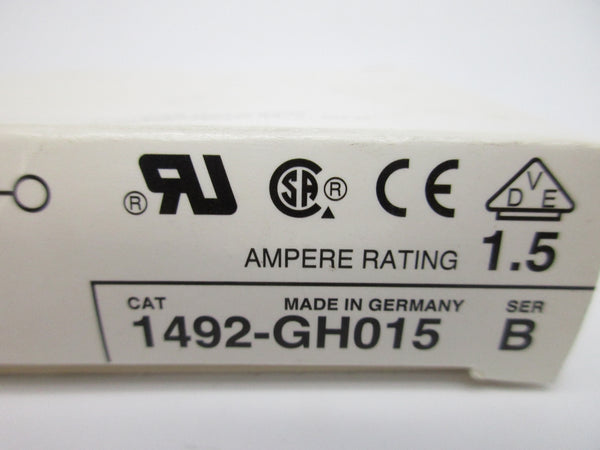 ALLEN BRADLEY 1492-GH015 SER. B 250VAC 1.5A (WH) NSMP