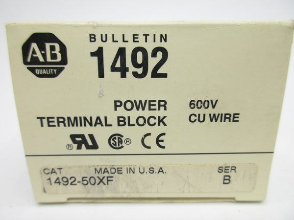 ALLEN BRADLEY 1492-50XF SER. B 600V 135A (WH) NSMP