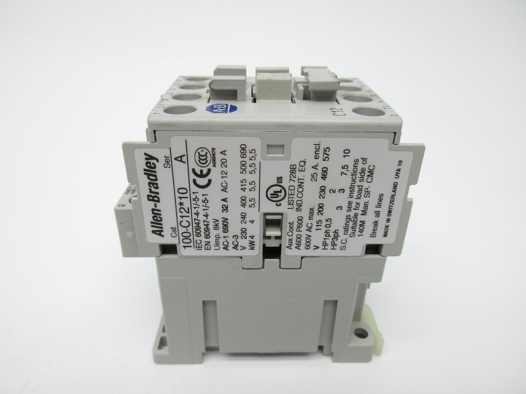 ALLEN BRADLEY 100-C12B10 SER. A 440-480V NSNP