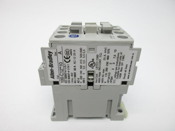 ALLEN BRADLEY 100-C12B10 SER. A 440-480V NSNP