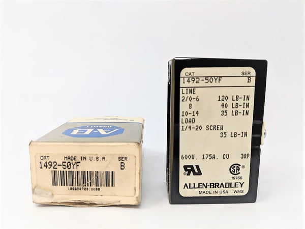 ALLEN BRADLEY 1492-50YF SER. B (GY/BL) NSMP