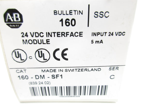 ALLEN BRADLEY 160-DM-SF1 SER. C (WH) NSMP