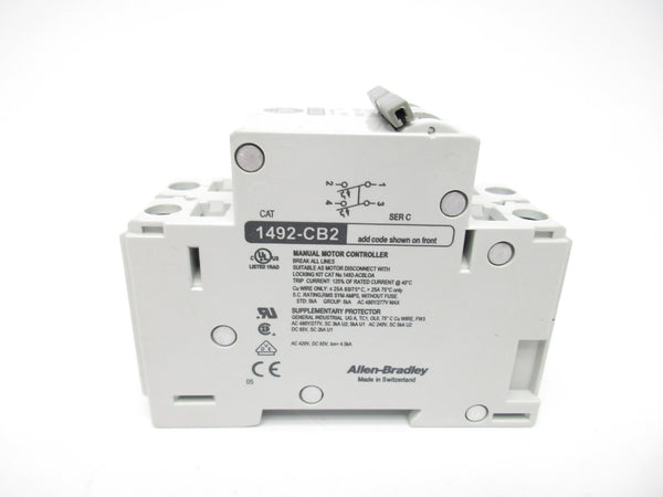 ALLEN BRADLEY 1492-CB2G030 SER. C 3A 277V (WH) NSMP