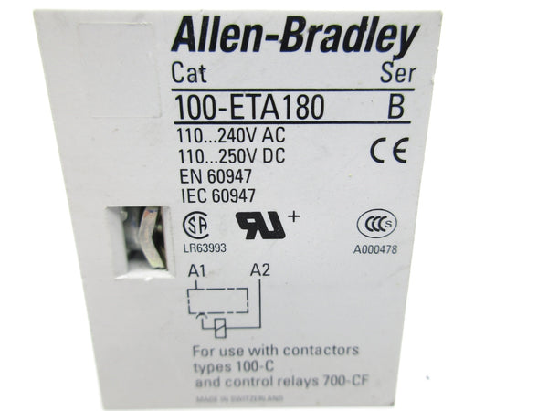 ALLEN BRADLEY 100-ETA180 SER. B NSNP