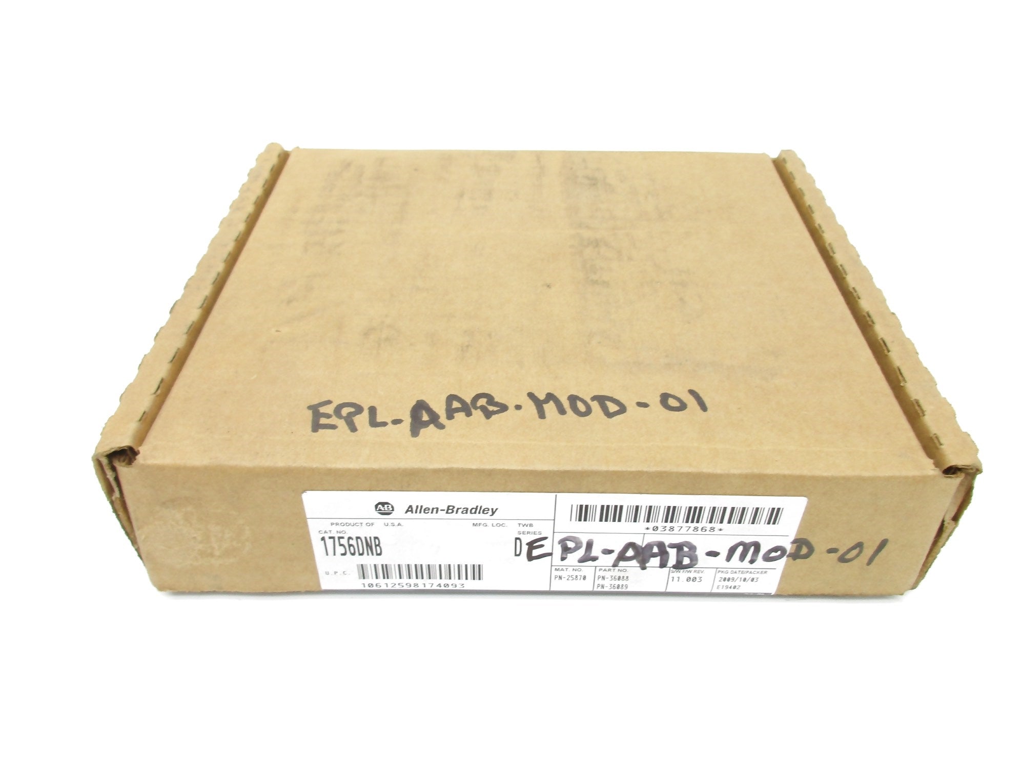 ALLEN BRADLEY 1756-DNB SER. D F/W 11.003 DATE: 2009 NSFS