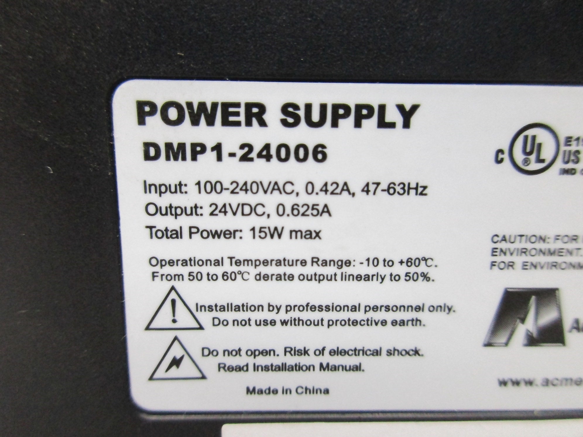 ACME ELECTRIC DMP1-24006 NSNP