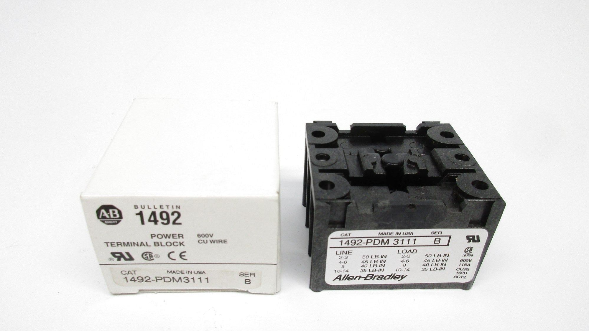 ALLEN BRADLEY 1492-PDM3111 SER. B (WH) NSMP