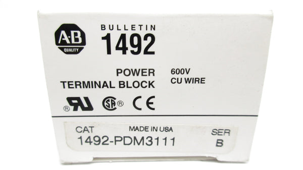 ALLEN BRADLEY 1492-PDM3111 SER. B (WH) NSMP