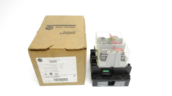 ALLEN BRADLEY 194R-NJ060P3 SER. B 600VAC 60A (BR/WH) NSMP