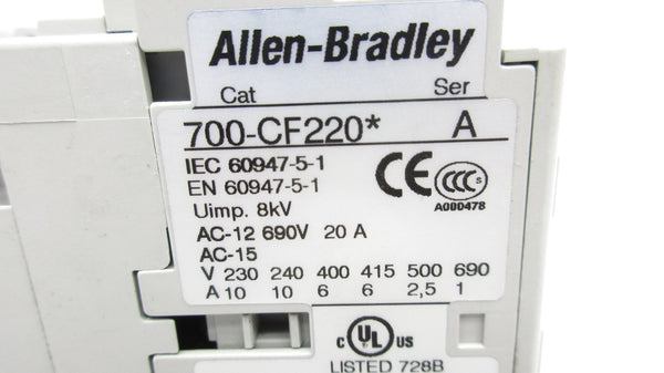 ALLEN BRADLEY 100-C09D01 SER. A 110/120V 32A (BR/WH) NSMP