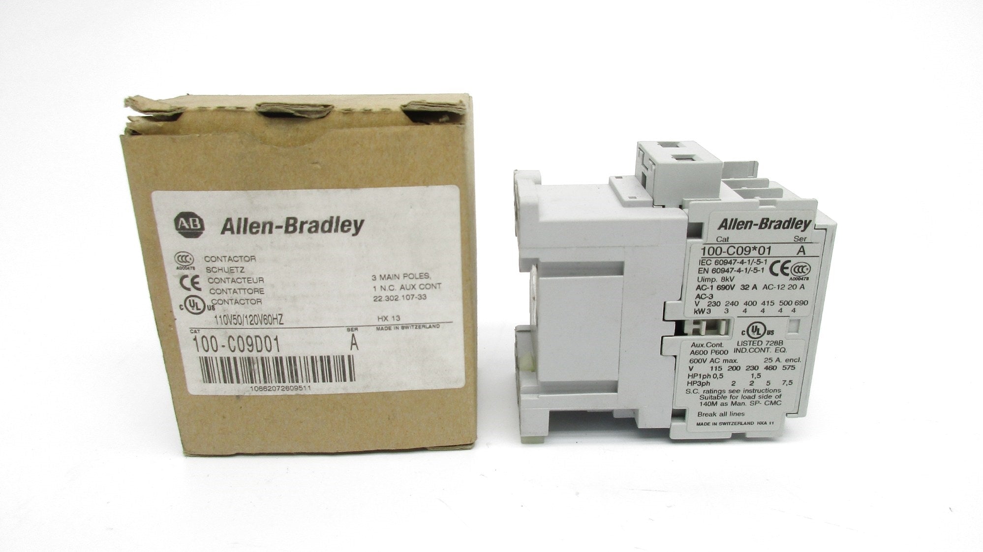 ALLEN BRADLEY 100-C09D01 SER. A 110/120V 32A (BR/WH) NSMP