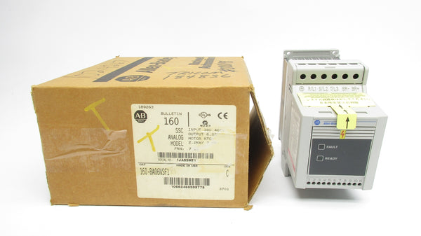 ALLEN BRADLEY 160-BA06NSF1 SER. C F/W 7.06 380-460V 7.0A (BR/WH) NSMP