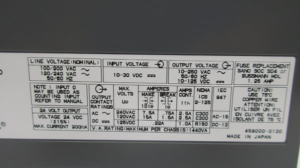 ALLEN BRADLEY 1747-L20C SER. C F/W 6 NSNP