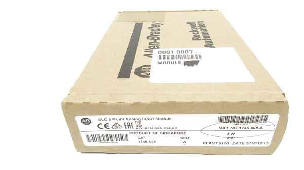 ALLEN BRADLEY 1746-NI8 SER. A F/W 2.0 DATE: 2015 NSFS
