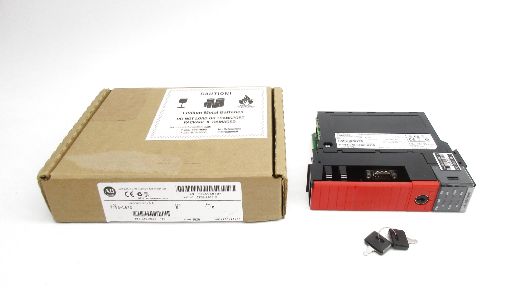 ALLEN BRADLEY 1756-L61S SER. B F/W 1.10 24VDC NSMP