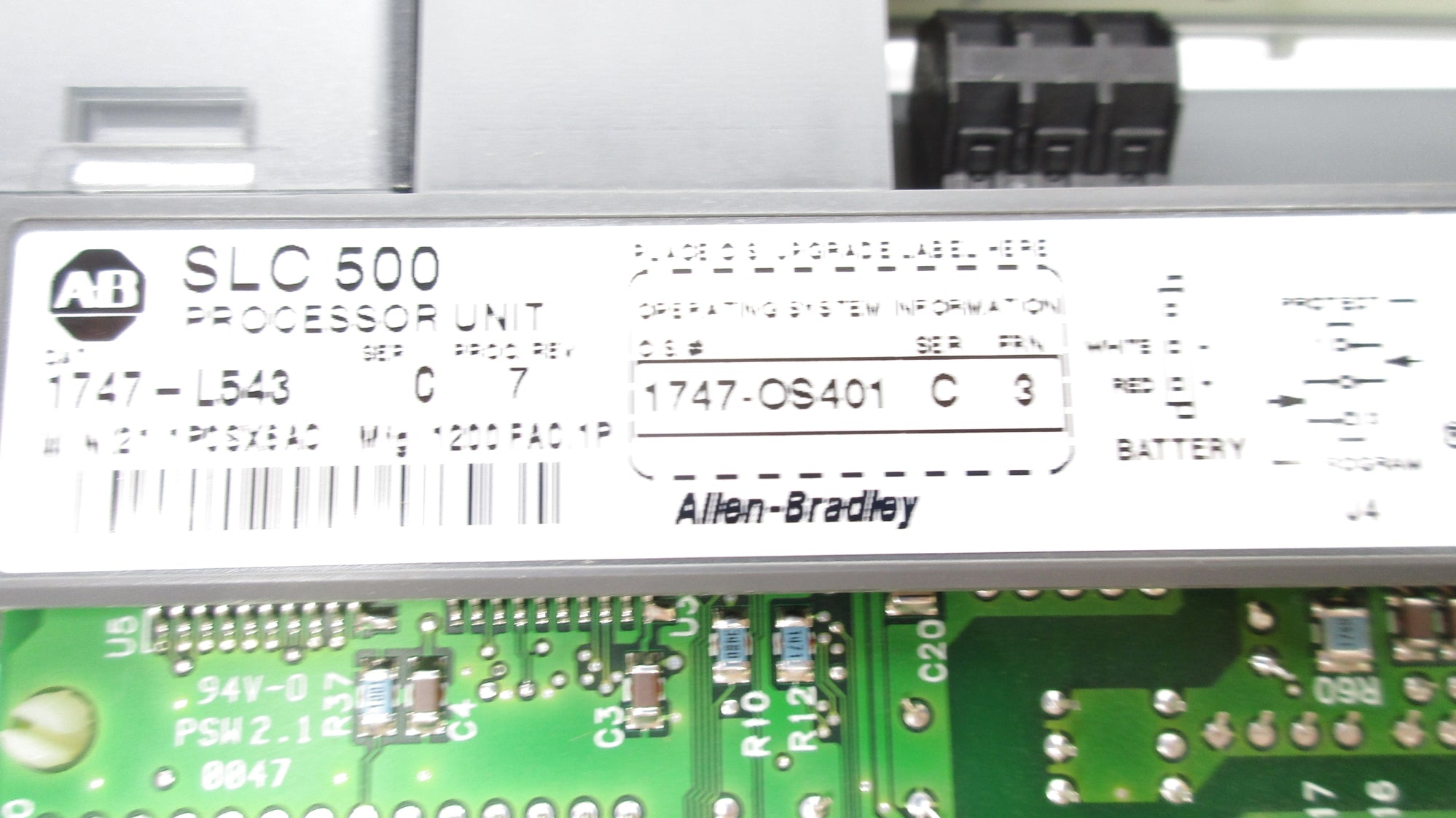 ALLEN BRADLEY 1747-L543 SER. C F/W 3 24VDC REMAN