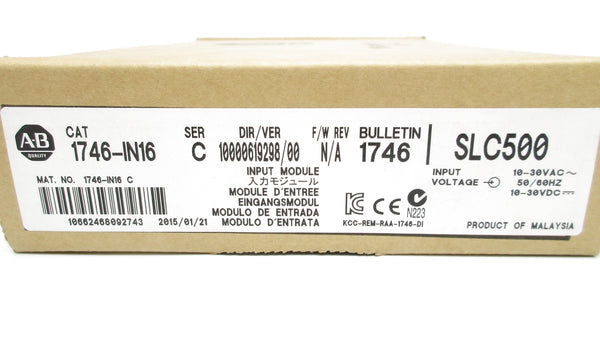 ALLEN BRADLEY 1746-IN16 SER. C DATE: 2015 NSFS