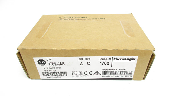 ALLEN BRADLEY 1762-IA8 SER. A DATE: 2016 NSFS