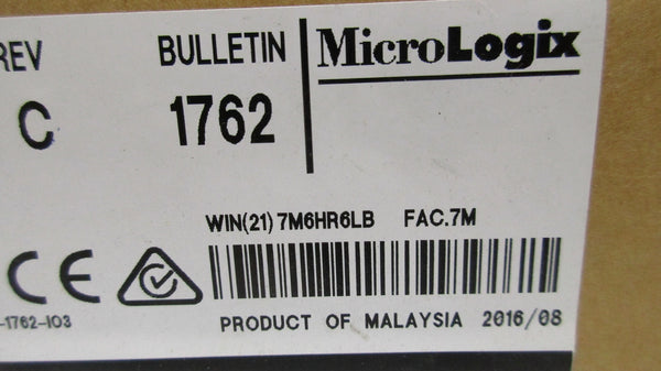 ALLEN BRADLEY 1762-IA8 SER. A DATE: 2016 NSFS