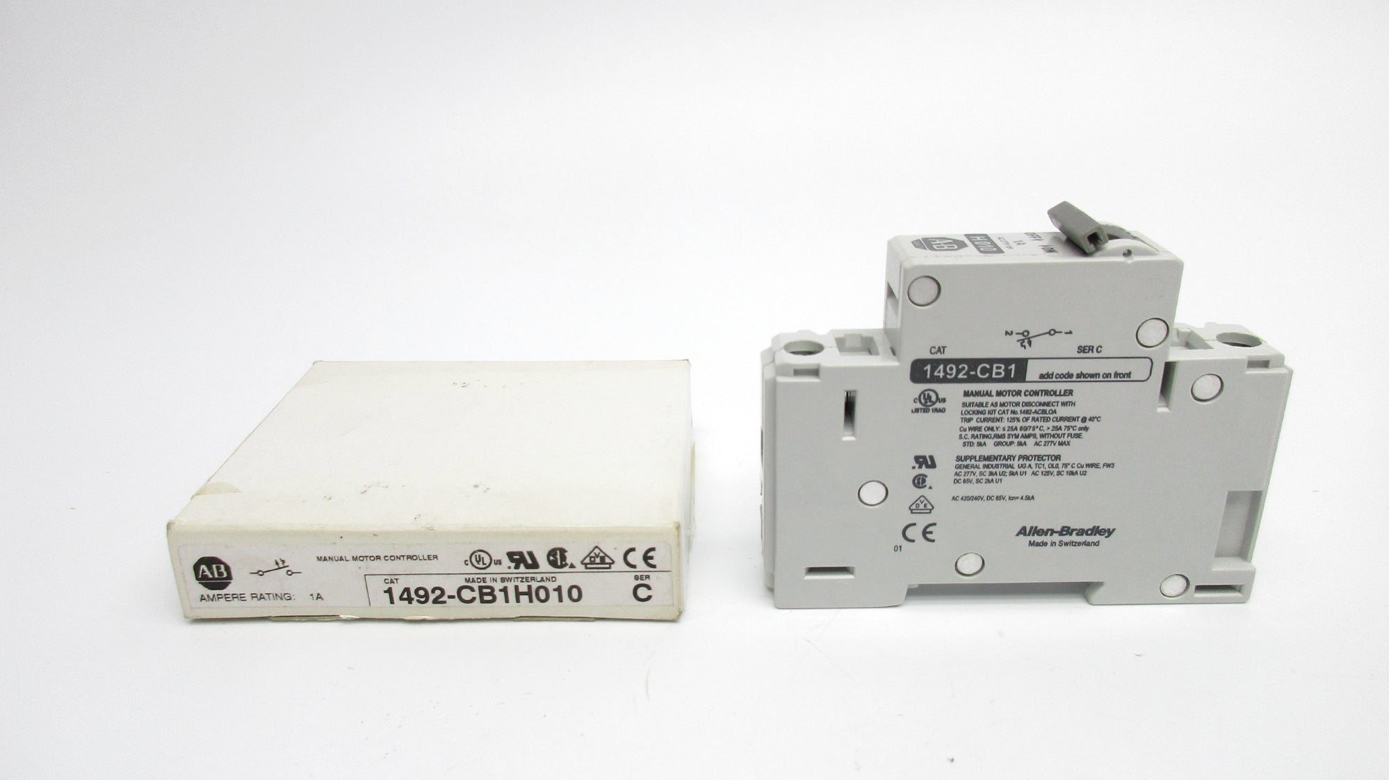 ALLEN BRADLEY 1492-CB1H010 SER. C 1A 277VAC (WH) NSMP