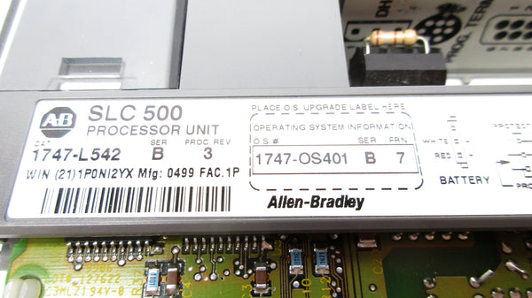 ALLEN BRADLEY 1747-L542 SER. B 24VDC F/W 7 NSNP