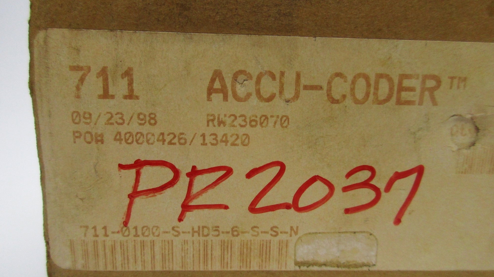 ACCU-CODER 711-S NSMP