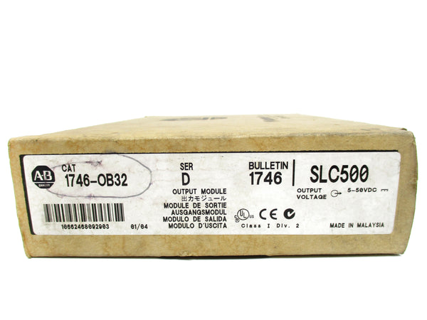 ALLEN BRADLEY 1746-OB32 SER. D 5-50VDC NSMP