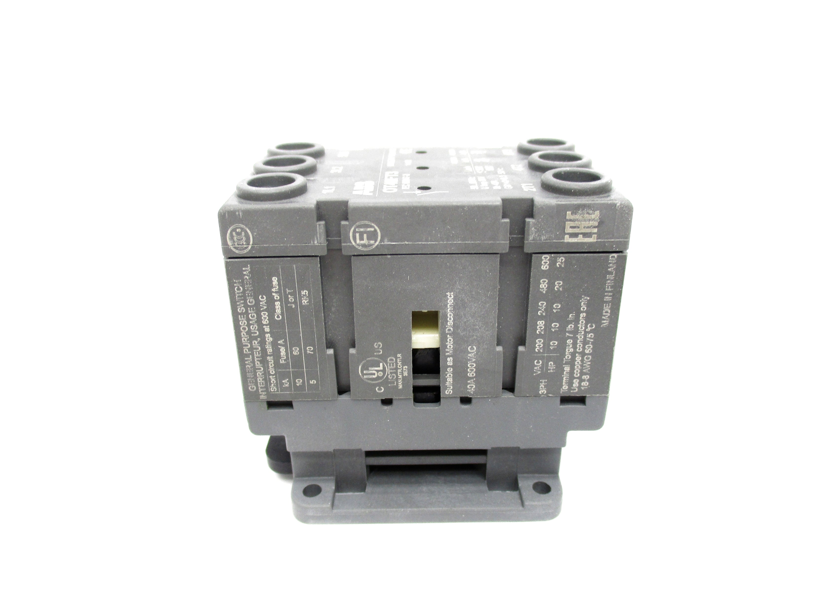 ABB OT40FT3 1SCA104940R1001 690V 40A NSMP