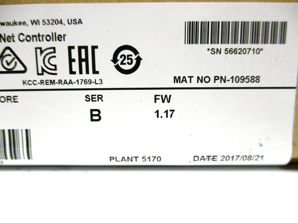 ALLEN BRADLEY 1769-L35E SER. B F/W 1.17 DATE: 2017 NSFS