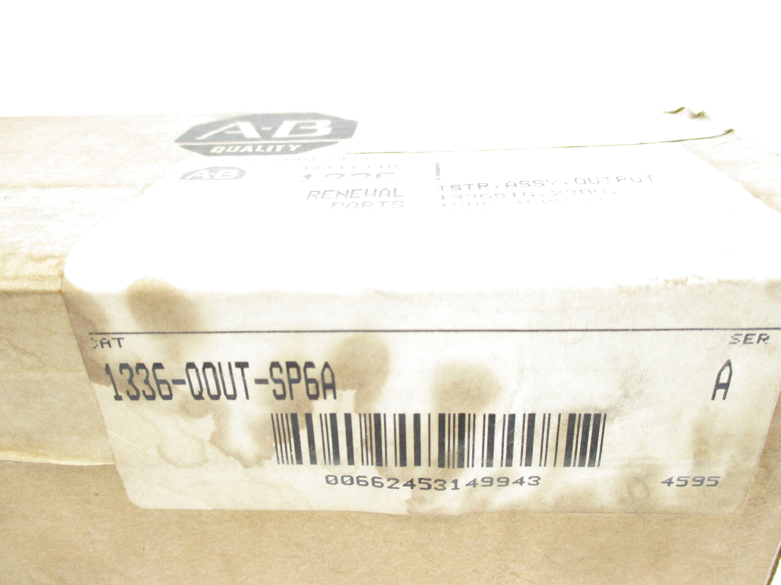 ALLEN BRADLEY 1336-QOUT-SP6A SER. A 230/460V NSFS